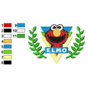 Sesame Street Elmo 19 Embroidery Design
